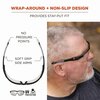Ergodyne Skullerz DELLENGER Safety Glasses Adjustable Temples, Matte Black Frame, Clear Polycarbonate Lens 50060